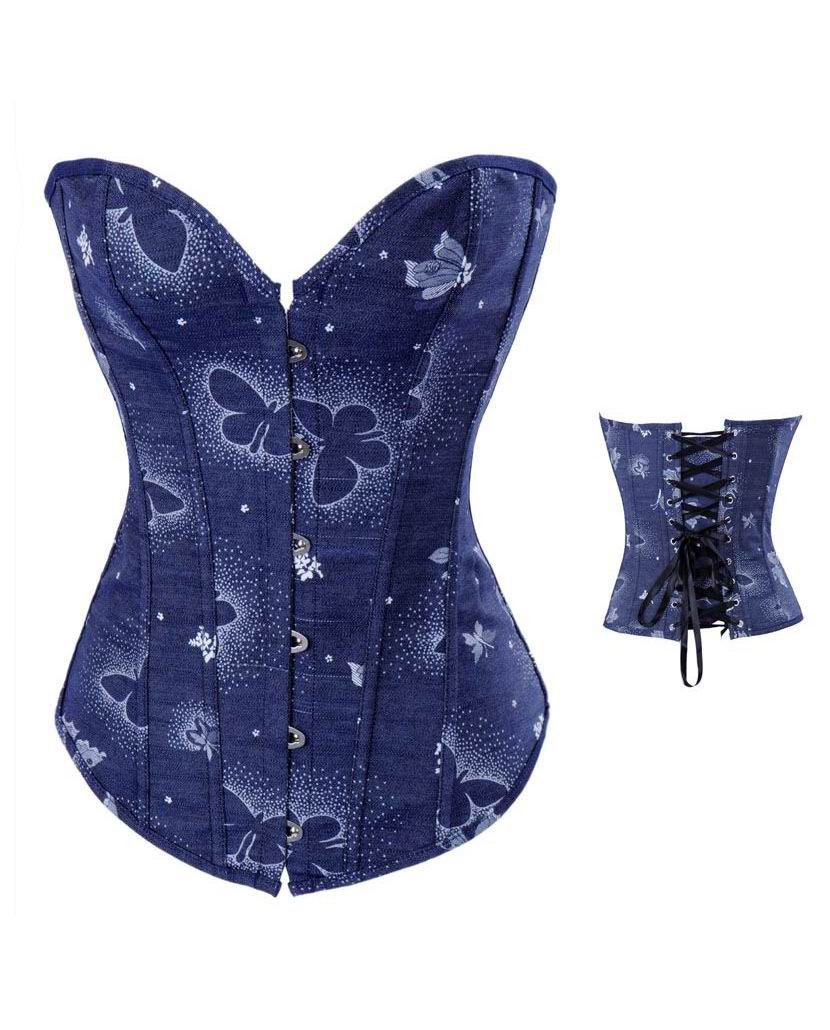 Blue Opaque Corset